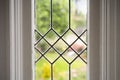 Stock Photo of a Leaded Glass Window Royalty Free Stock Photo