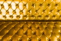 Stock Photo - Leather Sofa Texture Seamless Background, Gold Leathers Upholstery Royalty Free Stock Photo