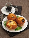 Stock-photo-muffins-with-currant Royalty Free Stock Photo