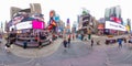 Stock photo New York Times Square circa 2023. 360 VR equirectangular photo Royalty Free Stock Photo