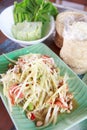 Stock Photo:Papaya salad