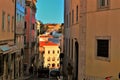 Stock photo People walking in Lisbon center beautiful view of the city