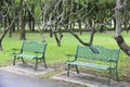 Stock Photo:Steel chair in park Royalty Free Stock Photo