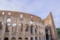 Stock Photo View of the facade Colosseum in Rome, Italy. Coliseum Royalty Free Stock Photo