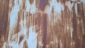 White iron metal texture paint with old rust stains. Royalty Free Stock Photo