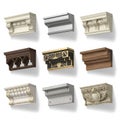 Diverse Collection of Architectural Corbel and Bracket Designs Royalty Free Stock Photo