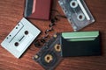 Stock of Retro cassette tapes.