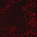 Stock seamless doodle floral pattern. orient. abstract