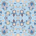 Stock seamless doodle floral pattern. orient. abstract b