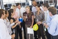 Stock Traders Celebrating In The Office Royalty Free Stock Photo