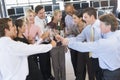 Stock Traders Celebrating In The Office Royalty Free Stock Photo