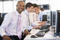 Stock Traders At Work Royalty Free Stock Photo