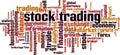 Stock trading word cloud