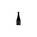 Alcohol bottle icon vector isolated 3 Royalty Free Stock Photo