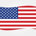 Stock vector american flag icon 2 Royalty Free Stock Photo