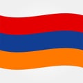 Stock vector armenia flag icon 2