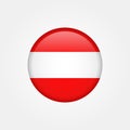 Stock vector austria flag icon 5 Royalty Free Stock Photo