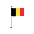 Stock vector belgium flag icon 4