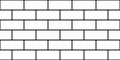 Stock vector brickwork. Seamless pattern of monochrome black and white. Royalty Free Stock Photo