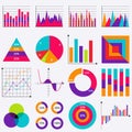 Stock Vector Business data market elements