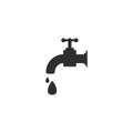 Faucet drop icon vector isolated 1