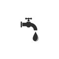 Faucet drop icon vector isolated 8