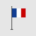 Stock vector France flag 3 Royalty Free Stock Photo