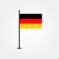 Stock vector germany flag icon 4 Royalty Free Stock Photo