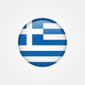 Stock vector greece flag icon 5 Royalty Free Stock Photo