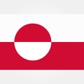 Stock vector greenland flag icon 1