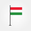 Stock vector hungary flag icon 3