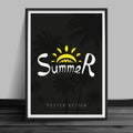 Stock vector illustration mockup mock up realistic picture template night billboard summer. Nighttime, black, late evening, party,