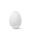 The stock vector illustration of a white egg is just on a white background Royalty Free Stock Photo