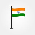 Stock vector india flag icon 4 Royalty Free Stock Photo