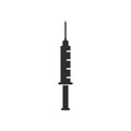Injection syringe vector icon isolated 2 Royalty Free Stock Photo