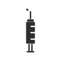 Injection syringe vector icon isolated 3 Royalty Free Stock Photo