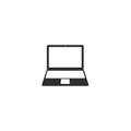 Laptop icon vector mobile computer isolated 4 Royalty Free Stock Photo