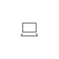 Laptop icon vector mobile computer isolated 8 Royalty Free Stock Photo