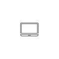 Laptop icon vector mobile computer isolated 3 Royalty Free Stock Photo