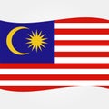 Stock vector malaysia flag icon 2