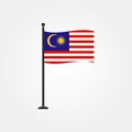 Stock vector malaysia flag icon 4