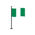 Stock vector nigeria flag icon 4 Royalty Free Stock Photo