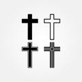 Stock vector religion cross icon set 2 Royalty Free Stock Photo