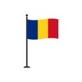 Stock vector romania flag icon 4