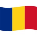 Stock vector romania flag icon 2