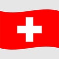 Stock vector switzerland flag 2