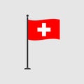 Stock vector switzerland flag 4