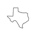 Stock vector texas map icon Vector illustration 4