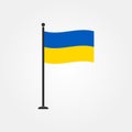 Stock vector ukraine flag icon 4