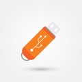 Stock vector usb flash drive vector icon Royalty Free Stock Photo